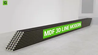 Монтаж панелей МДФ 3D LINE MODERN