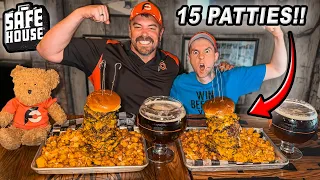 Safehouse's 15-Patty OOMG Mission Impossible Burger Challenge in Milwaukee!!