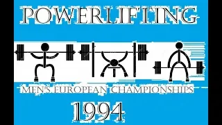 1994 EPF Men's European Championships POWERLIFTING Pitea.