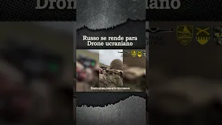 Guerra da Ucrânia - Soldado Russo se rende para Drone