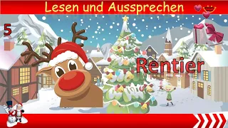 Frohe Weihnachten + PDF !! Weihnachten Wortschatz ❤️ Christmas !! Deutsch lernen !! Learn german !!