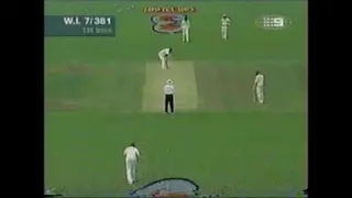 Brian Lara bowled by Glenn McGrath