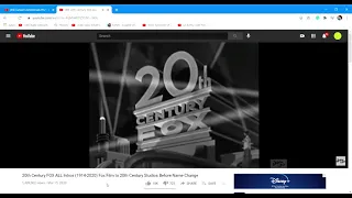 44 20th Century FOX ALL Intros 1914 2020 Fox Film to 20th Century Studios Before Name Change   YouTu