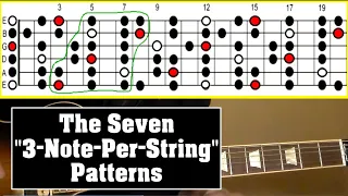 The Seven "3 Note per String" Patterns of the Diatonic Scale