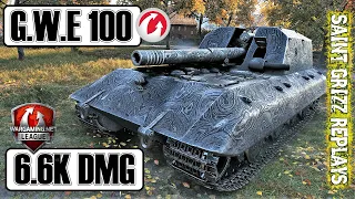 WoT G.W.E 100 Gameplay ♦ 6.6k Dmg 5 Frags ♦ SPG Arty Review