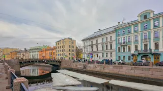 🇷🇺 4K I walked around the center of SAINT PETERSBURG. Moika 12, the courtyards of the Chapel.