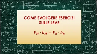 Come svolgere esercizi di fisica sulle leve