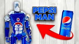 Homemade Armored Pepsiman Using Pepsi Cans