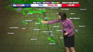 Cheryl Lemke's Hour by Hour Forecast to plan your evening - 2pm Update - 06/03/2014