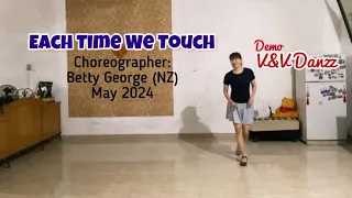 Each Time We Touch - Line Dance (Choreo: Betty George)