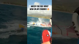 Frontal Windsurf Crash💥 #windsurfing