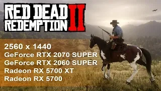 Сравнение RTX 2060 Super, RTX 2070 Super, RX 5700 XT, RX 5700 в Red Dead Redemtion 2