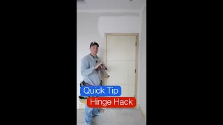 Door Install Trick - DON'T SCREW THROUGH THE HINGE!!!