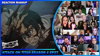 [Full Episode] Attack on Titan Season 4 Episode 27 Reaction Mashup | 進撃の巨人 Shingeki no Kyojin s4ep27