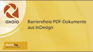 Barrierefreie PDF-Dokumente aus InDesign