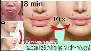 Top exercise for girls | How to slim lips and the inner lips at Home | Naturally & no Surgery