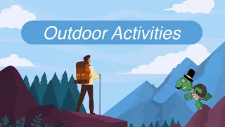 Outdoor Activities Phrases | Activities, Present Continuous & Pronouns | English for Kids | ESL