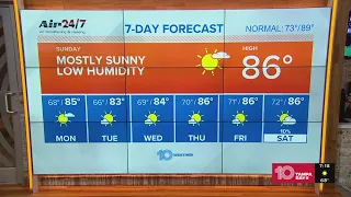 10 Weather: Tampa Bay weekend morning forecast, Sunday, Oct. 2, 2022