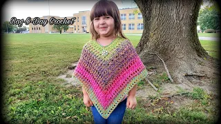 How To Crochet A Poncho | The Queen's Poncho | Child/Adult Poncho | Bagoday tutorial #633