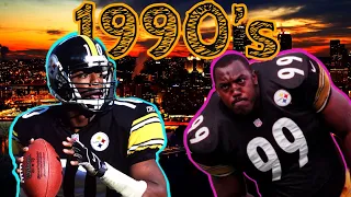 OVER 10 Minutes of RANDOM Pittsburgh Steelers Highlights from the 1990's!