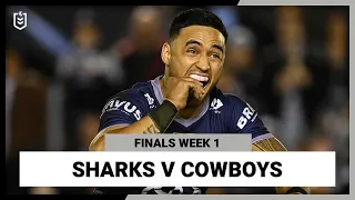 NRL Cronulla-Sutherland Sharks v North Queensland Cowboys | Finals Week 1, 2022 | Full Match Replay