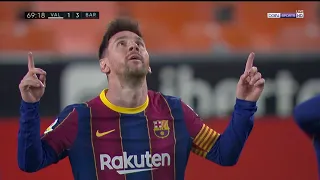 Ray Hudson’s call of Lionel Messi’s 2nd goal vs. Valencia 2021.05.02