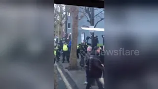 Millwall, Everton fans clash in 'shocking' football violence