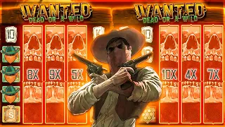 HUGE WIN On WANTED DEAD OR A WILD SLOT!!