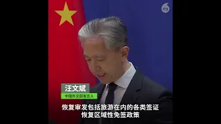 【#中国恢复审发旅游签证】