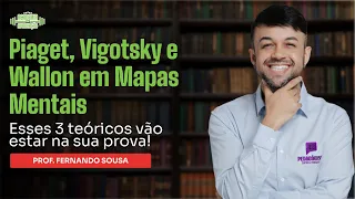 Piaget, Vigotsky e Wallon em Mapas Mentais | Professor Fernando Sousa