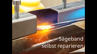 Sägeband selbst reparieren