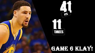 Klay Thompson Full Highlights 2016 WCF Game 6 vs OKC - 41 Pts, NBA Record 11 Threes For Game 6 Klay!