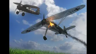 IL-2 Sturmovik 1946 +BAT 4.1.3  P11 Wasp Vs Henschel Hs-126 September 1939 hunting.