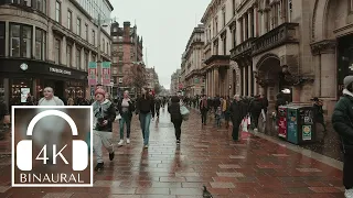 Glasgow, Scotland | Downtown City Walk | 4K