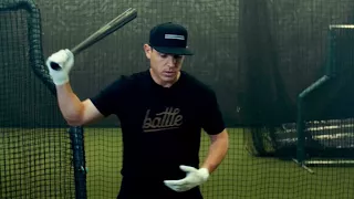 Ian Kinsler demonstrates the One Hand Training Bat by Warstic