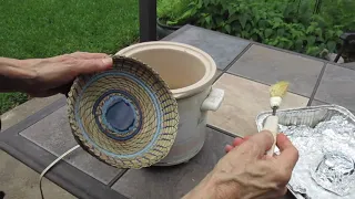 How to Finish a Pine Needle Basket with Beeswax