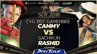 CYG BST GamerBee (Cammy) vs. Gachikun (Rashid) - SCR 2018 Day 2 Pools - SFV - CPT 2018