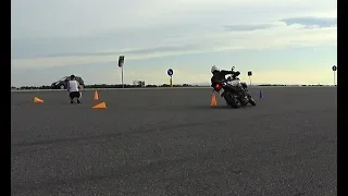 Practice makes perfect - Evening training - VStrom 650