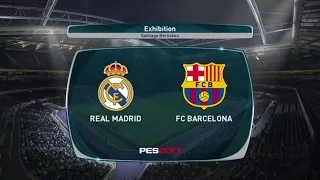 PES 2017 REAL MADRID VS. BARCELONA El Clasico Match Highlights