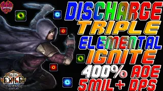 [PoE 3.14 RDY] - TRIPLE ELE IGNITE DISCHARGE TRICKSTER - BUILD GUIDE - MASSIVE DMG & AOE!