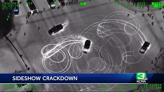 CHP busts sideshows across Sacramento, impounds 10 cars