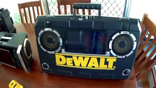 Biggest Baddest Portable (?) Bluetooth Homemade DIY Boombox - Using 18V DeWALT / AEG Tool Batteries!