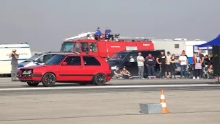 10 seconds 200km/h GOLF 2 vs SKODA Octavia Drag Race