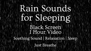 Rain Sounds for Sleeping with BLACK SCREEN - Sleep FAST