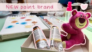 Trying out a new (to me) artist watercolour & gouache brand | Umton Barvy