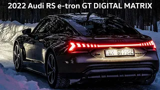 2022 AUDI RS e-TRON GT - DIGITAL MATRIX LED LIGHTS at Night Explained