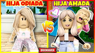 HIJA ODIADA VS HIJA AMADA 😥 Roblox Brookhaven rp (Historia de Roblox)