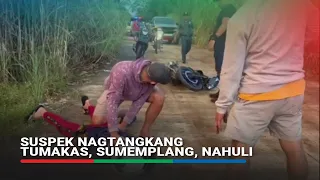 Suspek nagtangkang tumakas, sumemplang, nahuli | ABS-CBN News