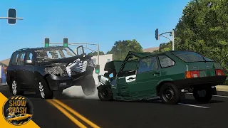 Реконструкция Жуткого ДТП в Уфе на Сочинской - BeamNG Drive