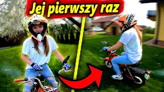 UCZĘ MOJĄ DZIEWCZYNĘ JEŹDZIĆ NA MOTO!